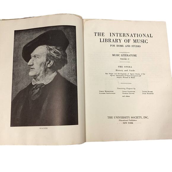 Vintage 1948 International Library of Music Literature Vol 4 Opera History Book - Picture 1 of 7